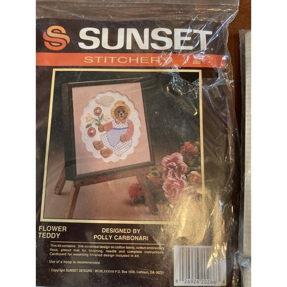 Lot 4 VTG Cross Stitch Kits NIP Wise Guys Sunset And New Berlin Co Made In USA - Picture 5 of 6